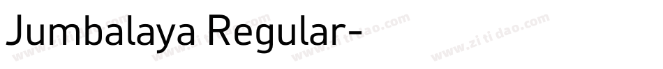 Jumbalaya Regular字体转换